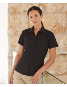 H-H596-Ladies Wicking Short Sleeve Shirt 2